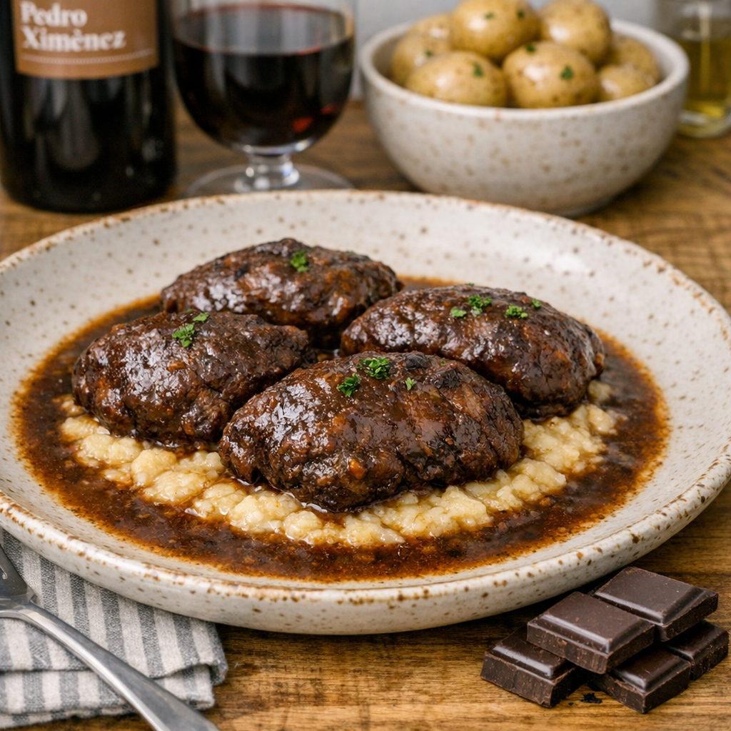 Carrillada ibérica al Pedro Ximenez & Chocolate (Sin gluten)
