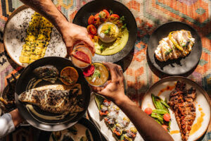 Sushi, carnes y pescados