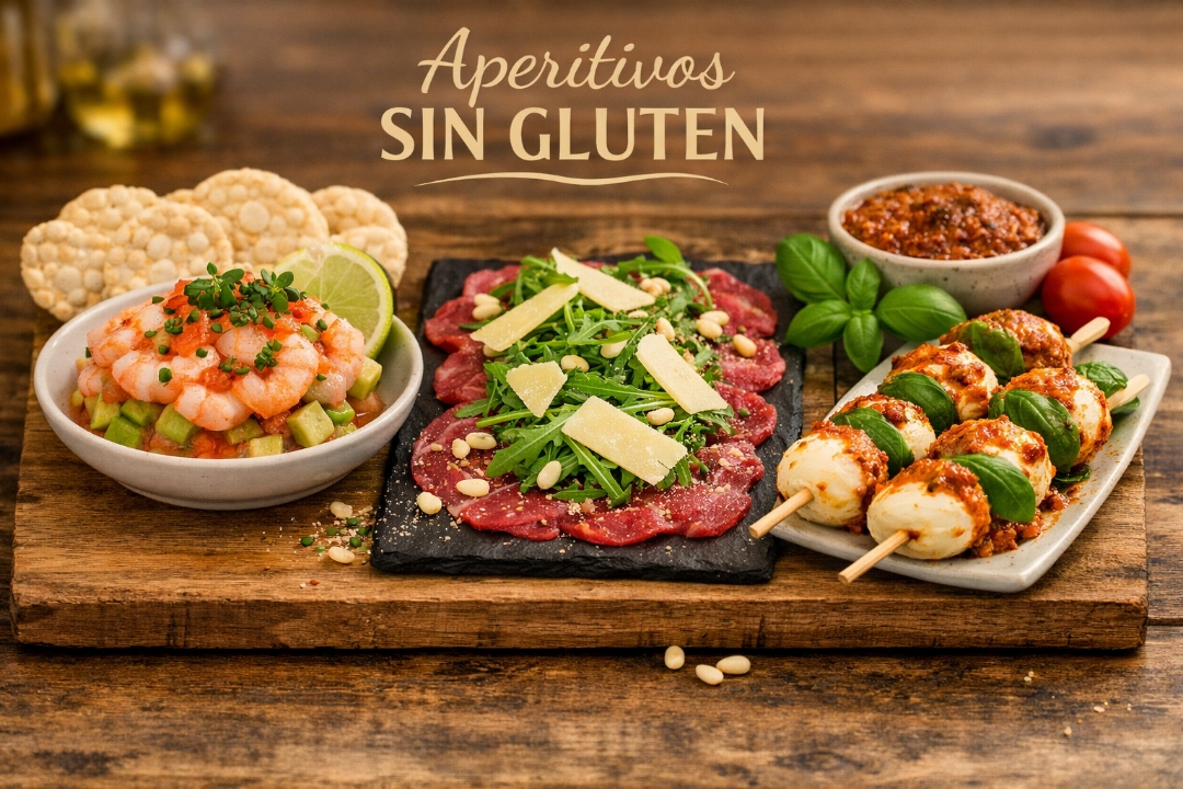 3 Aperitivos Gourmet (100% Sin Gluten)